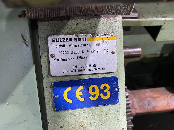 2 Sulzer P7200/P7250 D1 Projectile Looms