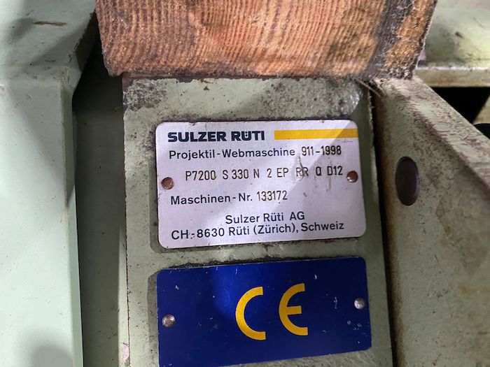 2 Sulzer P7200/P7250 D1 Projectile Looms